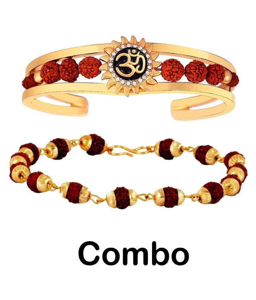     			CYAN SPRITUAL RUDRAKSHA BRACELET COMBO PACK OF 2 RUDRAKSHA BRACELET Original