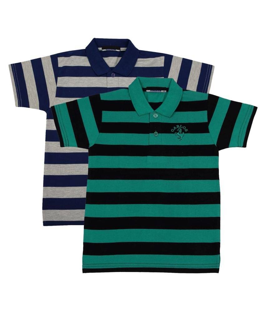     			NEUVIN Pack of 3 Boys Cotton Blend T-Shirt ( Multi Color )