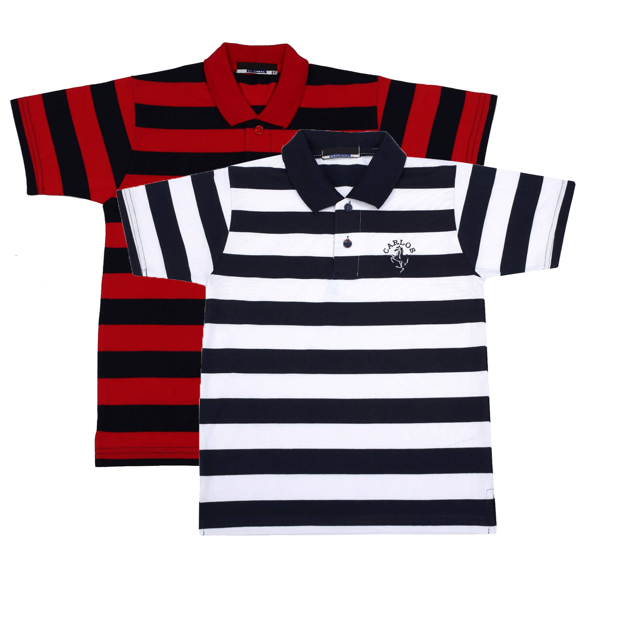 NEUVIN Baby Boys Cotton Polos ( Multi )