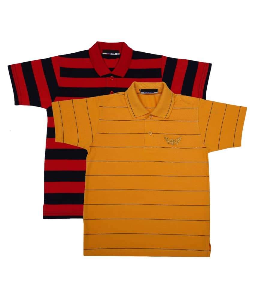 NEUVIN Baby Boys Cotton Polos ( Multi )