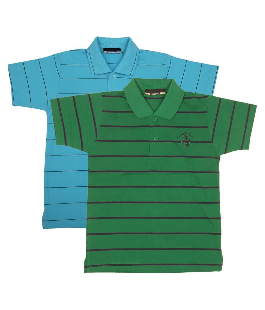 NEUVIN Baby Boys Cotton Polos ( Multi )