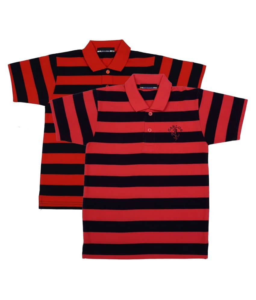 NEUVIN Baby Boys Cotton Polos ( Multi )