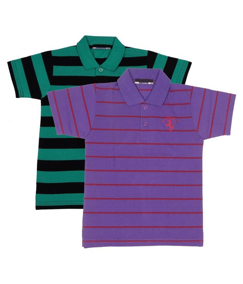    			NEUVIN Pack of 3 Boys Cotton Blend T-Shirt ( Multi Color )