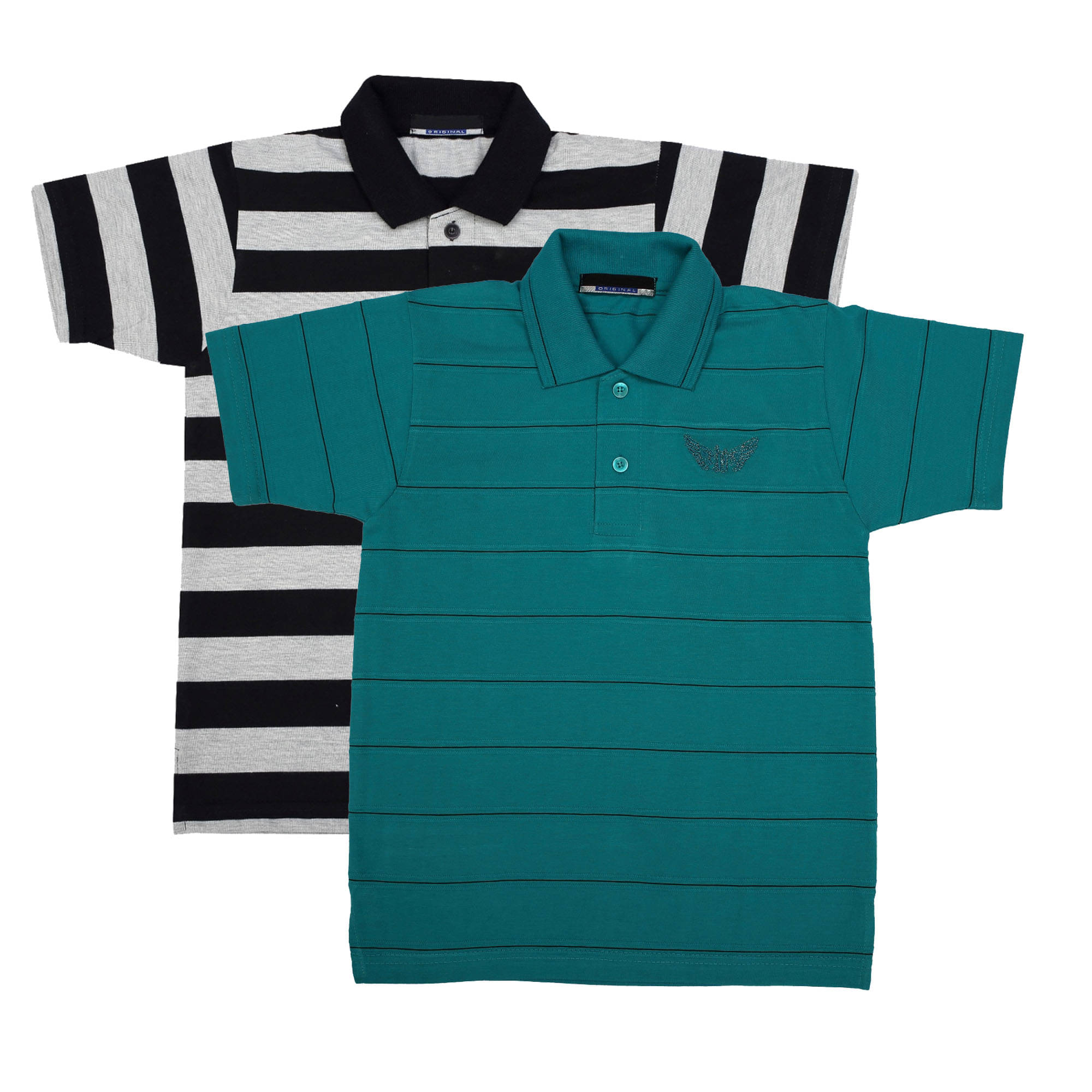     			NEUVIN Pack of 2 Boys Cotton Blend T-Shirt ( Multi Color )