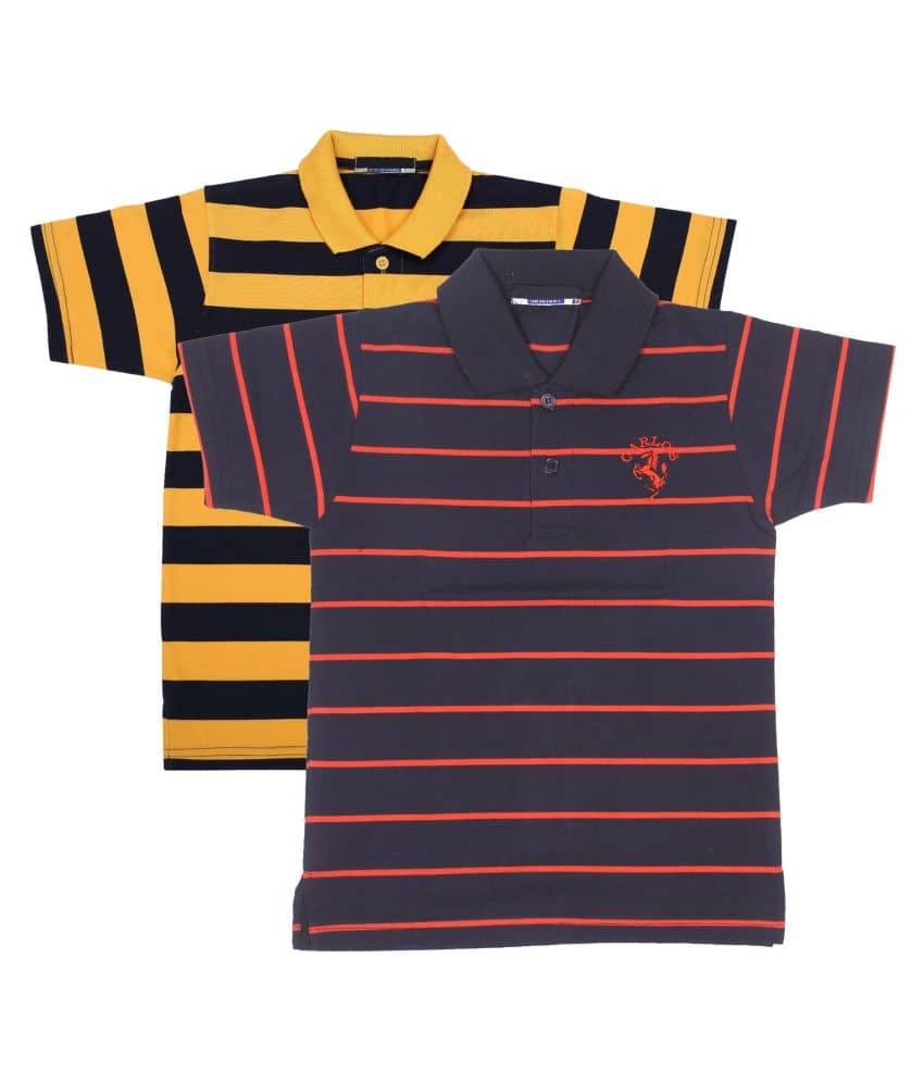 NEUVIN Baby Boys Cotton Polos ( Multi )