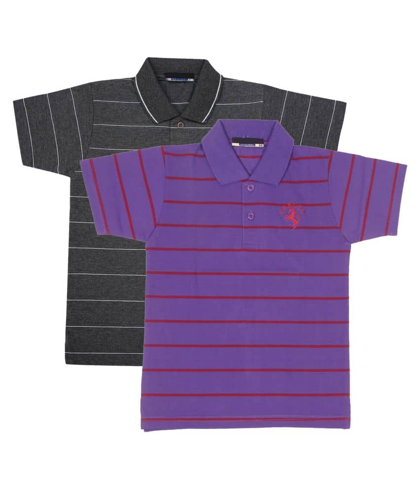 NEUVIN Baby Boys Cotton Polos ( Multi )