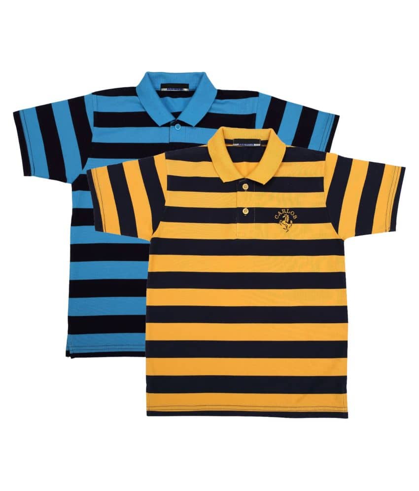 NEUVIN Baby Boys Cotton Polos ( Multi )