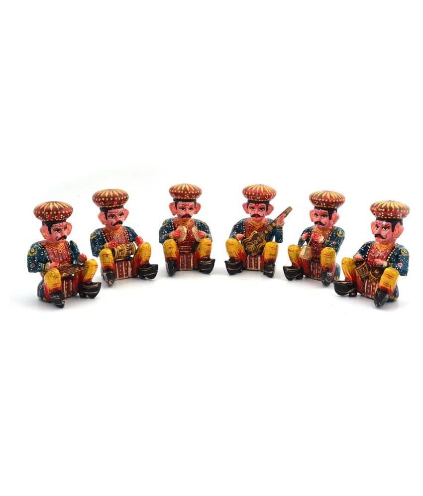 Vivan Creation Brown Wood Handicraft Showpiece - Pack of 6 Vivan Creation Brown Wood Handicraft Showpiece - Pack of 6