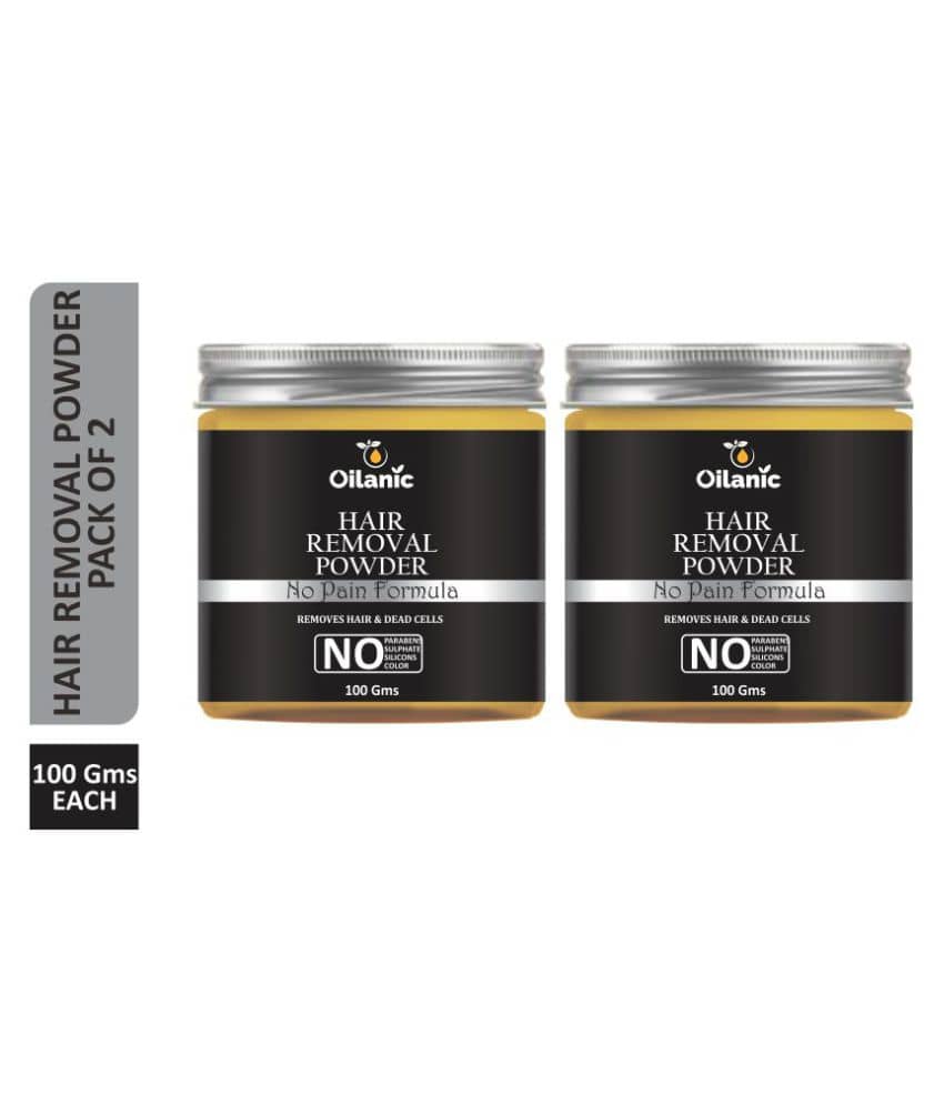 Oilanic  Hair Removal Powder For Removing Hair  Hair Removal Powder From Underarms, Legs & Bikini Line(Three in one) 200 g Pack of 2