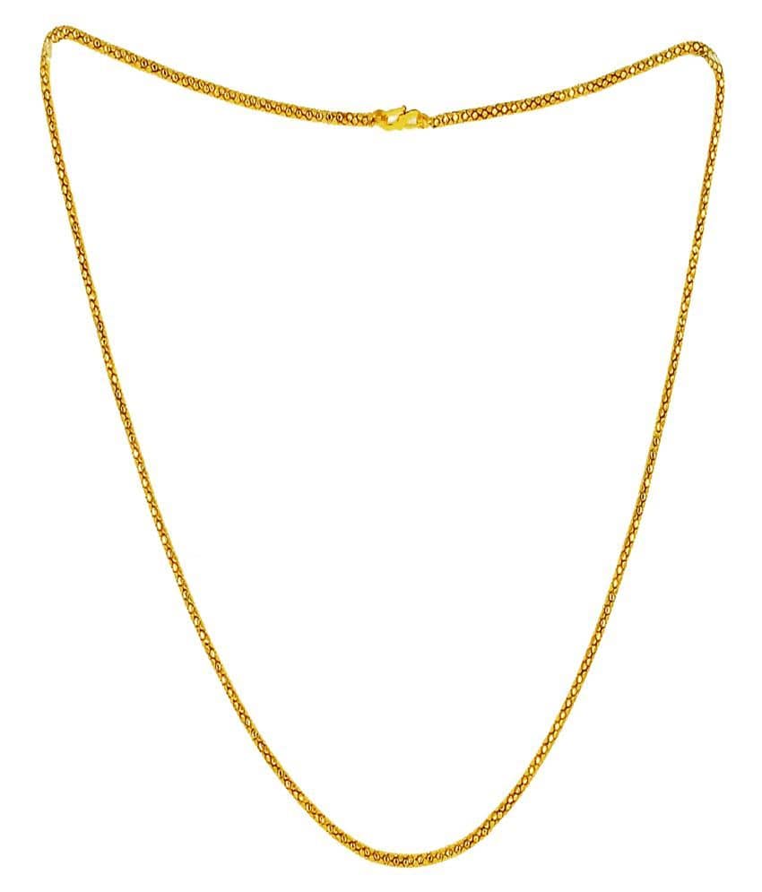 SHANKH-KRIVA Gold Plated Chain ( Set of 1 )
