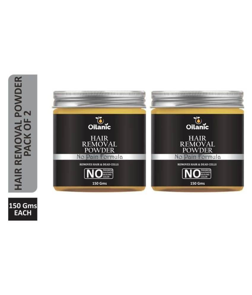 Oilanic  Hair Removal Powder For Removing Hair  Hair Removal Powder From Underarms, Legs & Bikini Line(Three in one) 300 g Pack of 2
