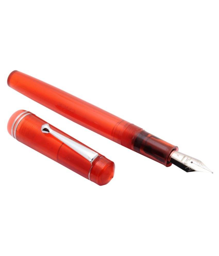     			Click Aristocrat Red Demonstrator Fountain Pen 3in1 Ink Filling System Fine Nib