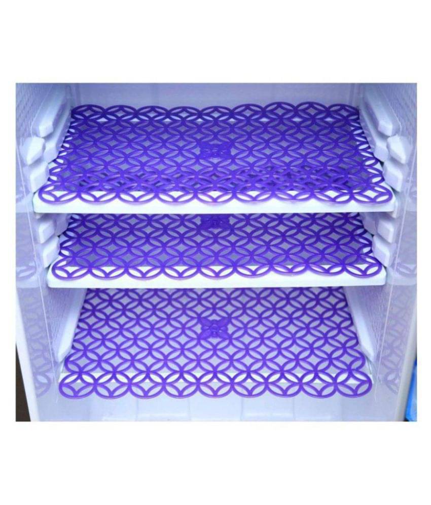 E-Retailer Set of 3 PVC Purple Fridge Mats E-Retailer Set of 3 PVC Purple Fridge Mats