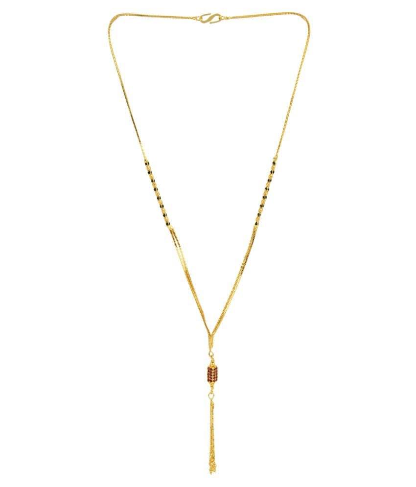     			Darshini Designs Gold Plated Daily wear Mangalsutra Chain For Women