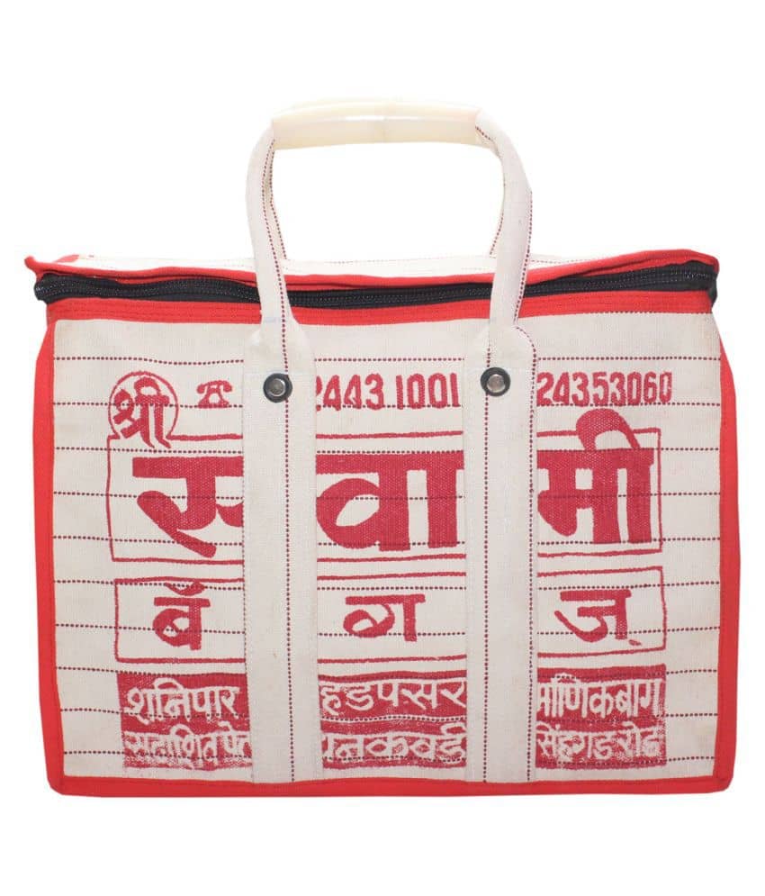 Goodluck Cotton Canvas Grocery Shopping Bag Extra Large Heavy Duty Handcrafted Multipurpose Bag for Grocery Milk Vegetable Storage(12 X 7 X 16)