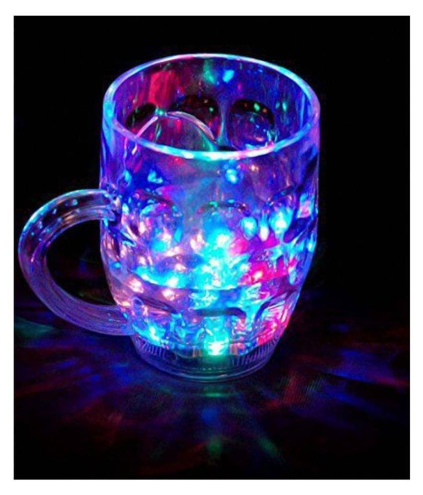     			HL-HI LEE Color Led  Light cup Plastic Milk Mug 1 Pcs 350 mL