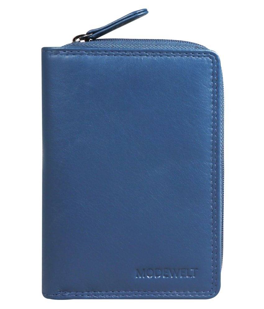     			MODEWELT Blue Wallet