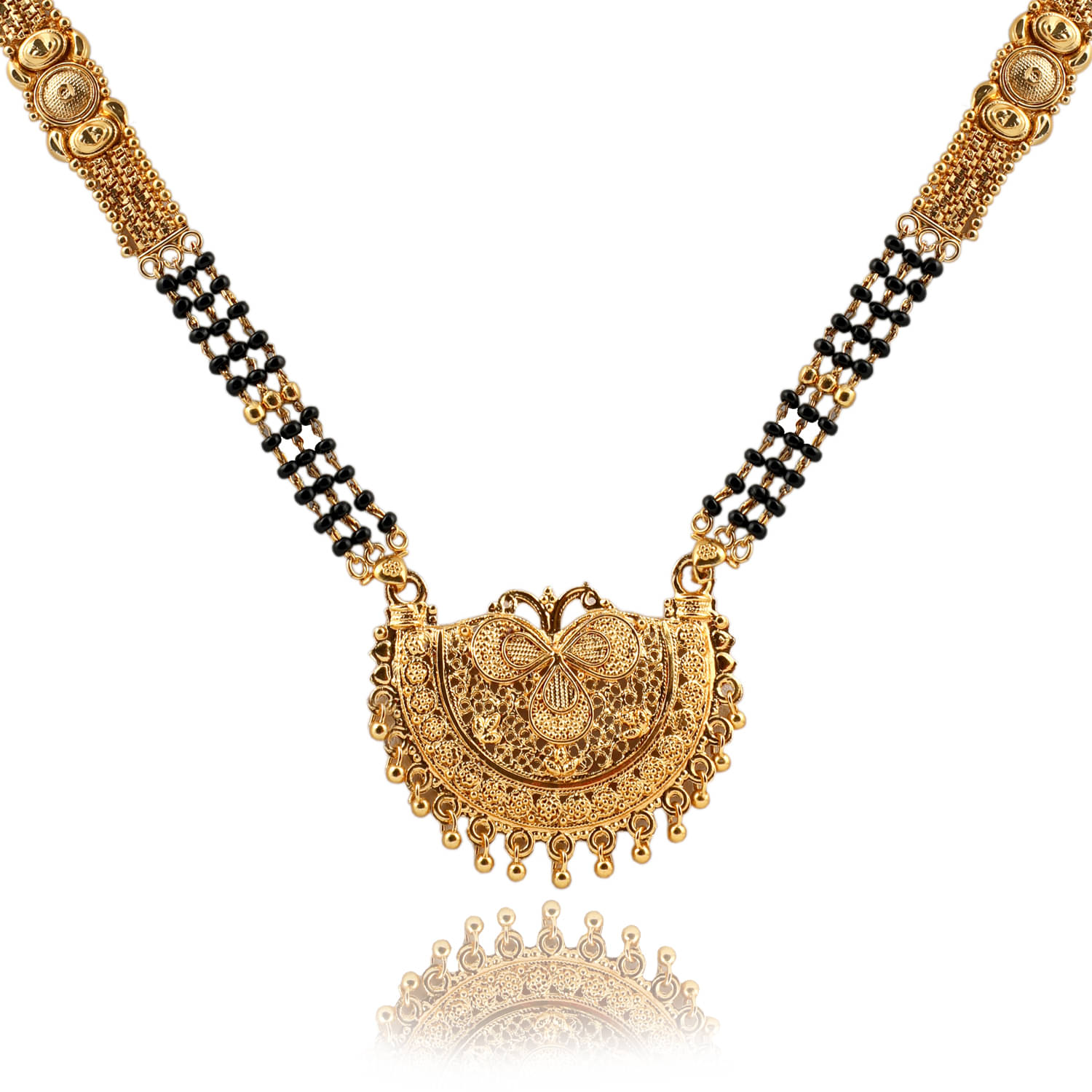    			SHANKHRAJ MALL GOLD PLATED ROYAL DESIGN MANGALSUTRA FOR WOMEN-10071