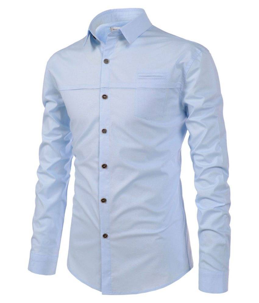    			Vida Loca 100 Percent Cotton Sky Blue Shirt