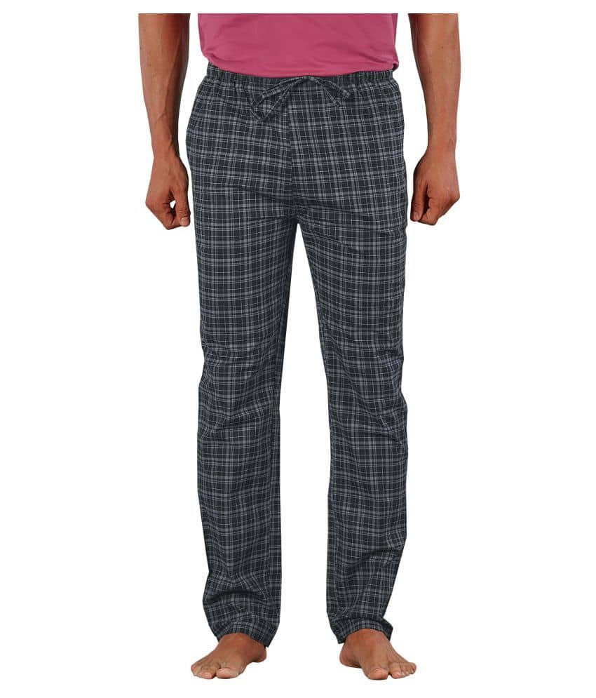 XYXX Pack of 1 Pyjama For Men's ( Black )