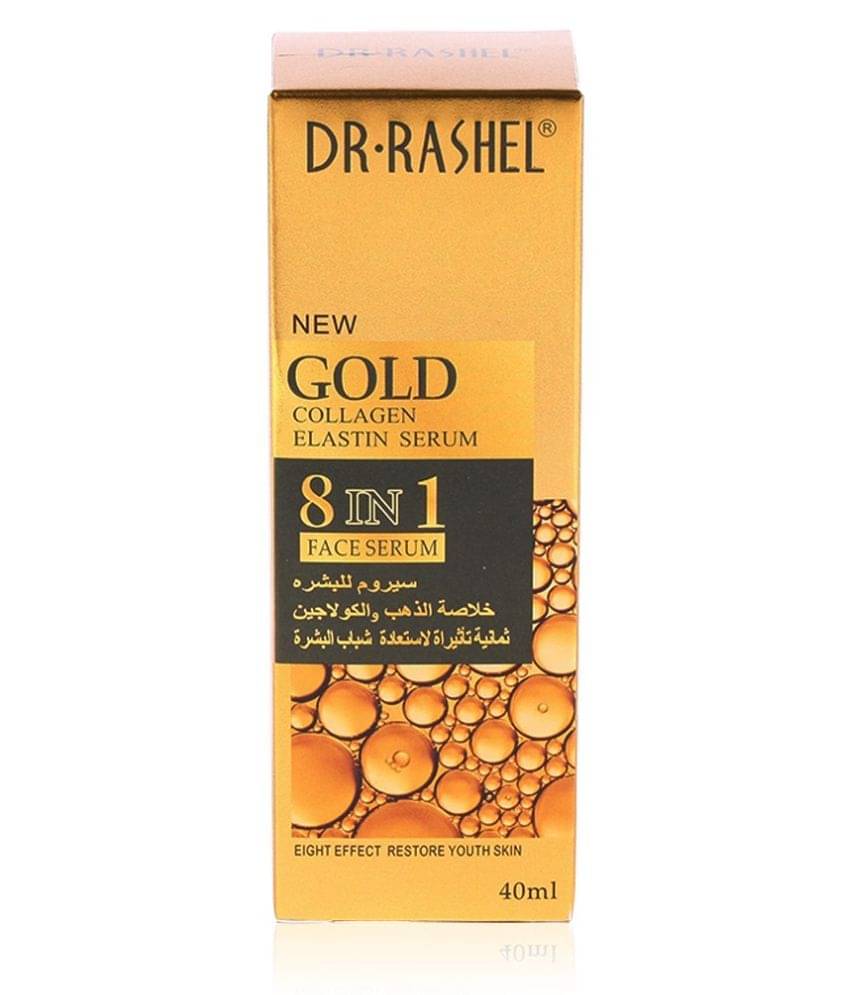 DR.RASHEL Gold Collagen Elastin Face Serum Face Serum 8 in 1 for all skin types (40 ml, Pack of 1) DR.RASHEL Gold Collagen Elastin Face Serum Face Serum 8 in 1 for all skin types (40 ml, Pack of 1)