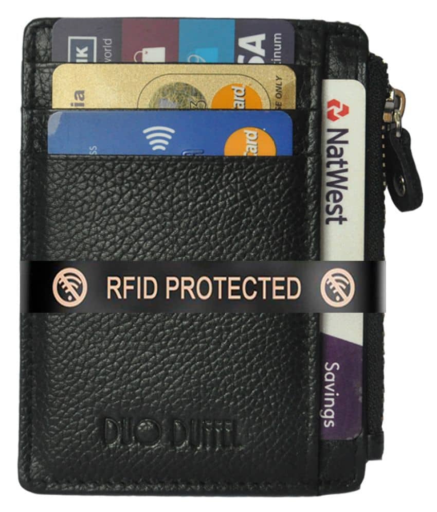Duo Duffel RFID Protected Leather Credit Card Holder - Handbags | Buy online on ZillyBuy