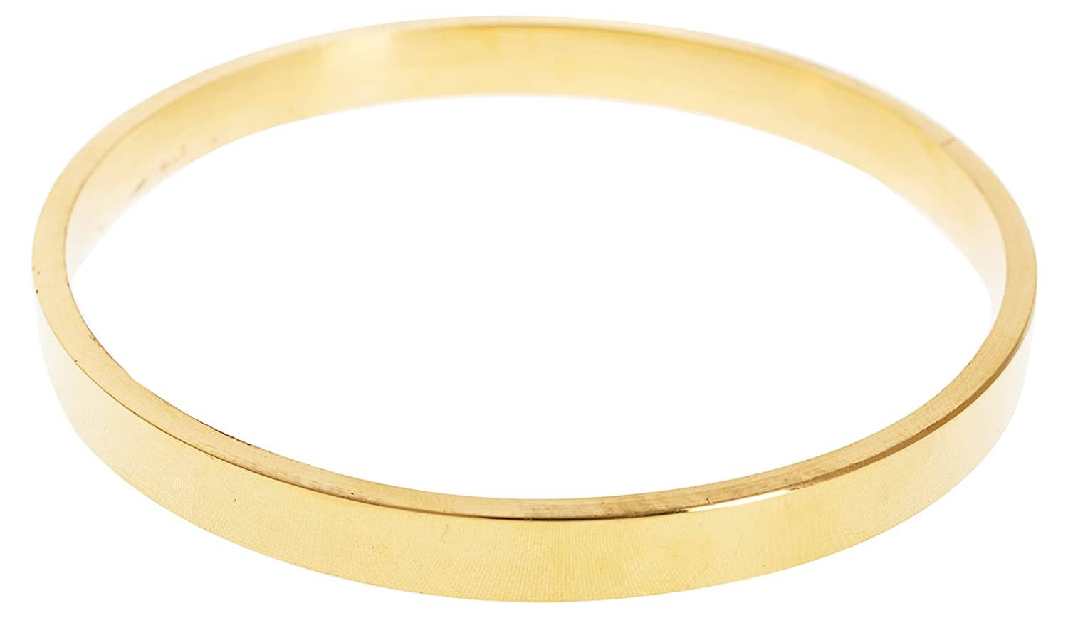 KESAR ZEMS Flat Wide Unisex Brass Kada (Size:2.8 Inche) Golden. - Jewellery Sets | Buy online on ZillyBuy