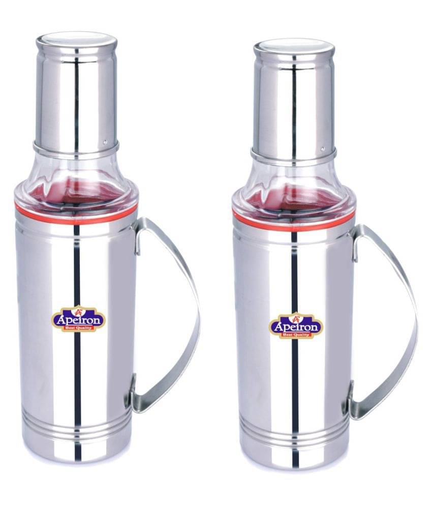     			APEIRON Steel Oil Container/Dispenser Set of 2 500 mL