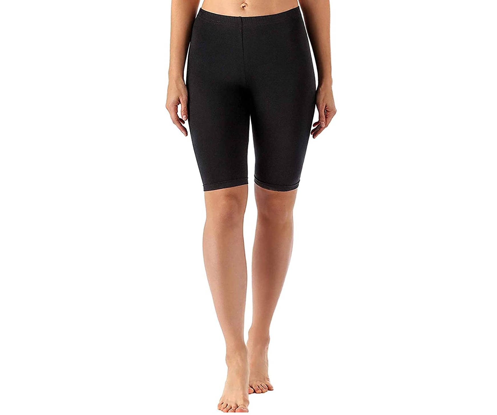     			Goodluck Black Polyester Lycra Solid Tights
