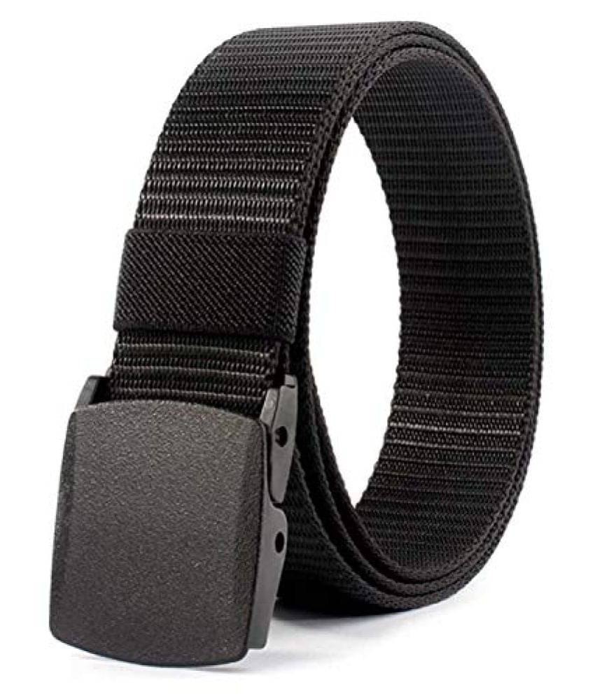 Livisorb - Black Fabric Men's Casual Belt ( Pack of 1 )     			Livisorb - Black Fabric Men's Casual Belt ( Pack of 1 )