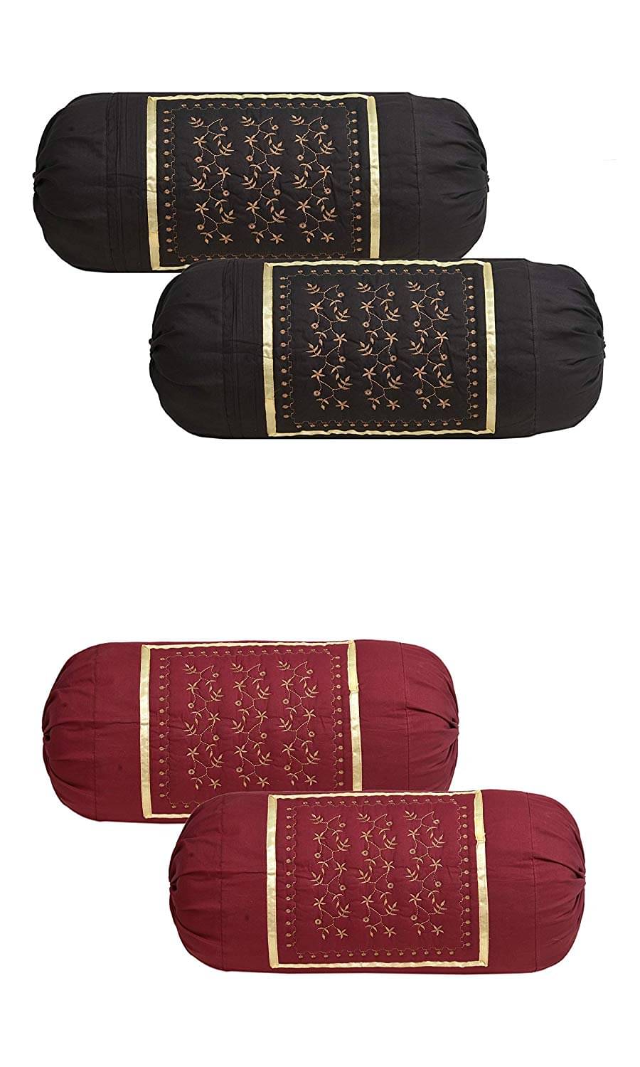     			MAHALUXMI COLLECTION Pack of 4 Multi Pillow Cover