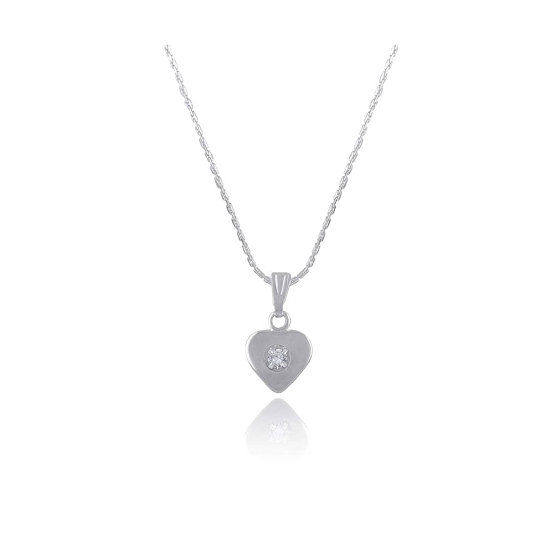 Pendant Collection Silver Plated Heart Design Pendant For Women