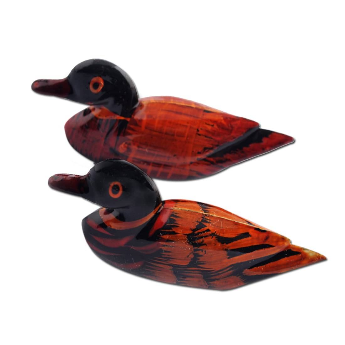     			Feng Shui Wooden Pair of Mandarin Ducks for Love Luck