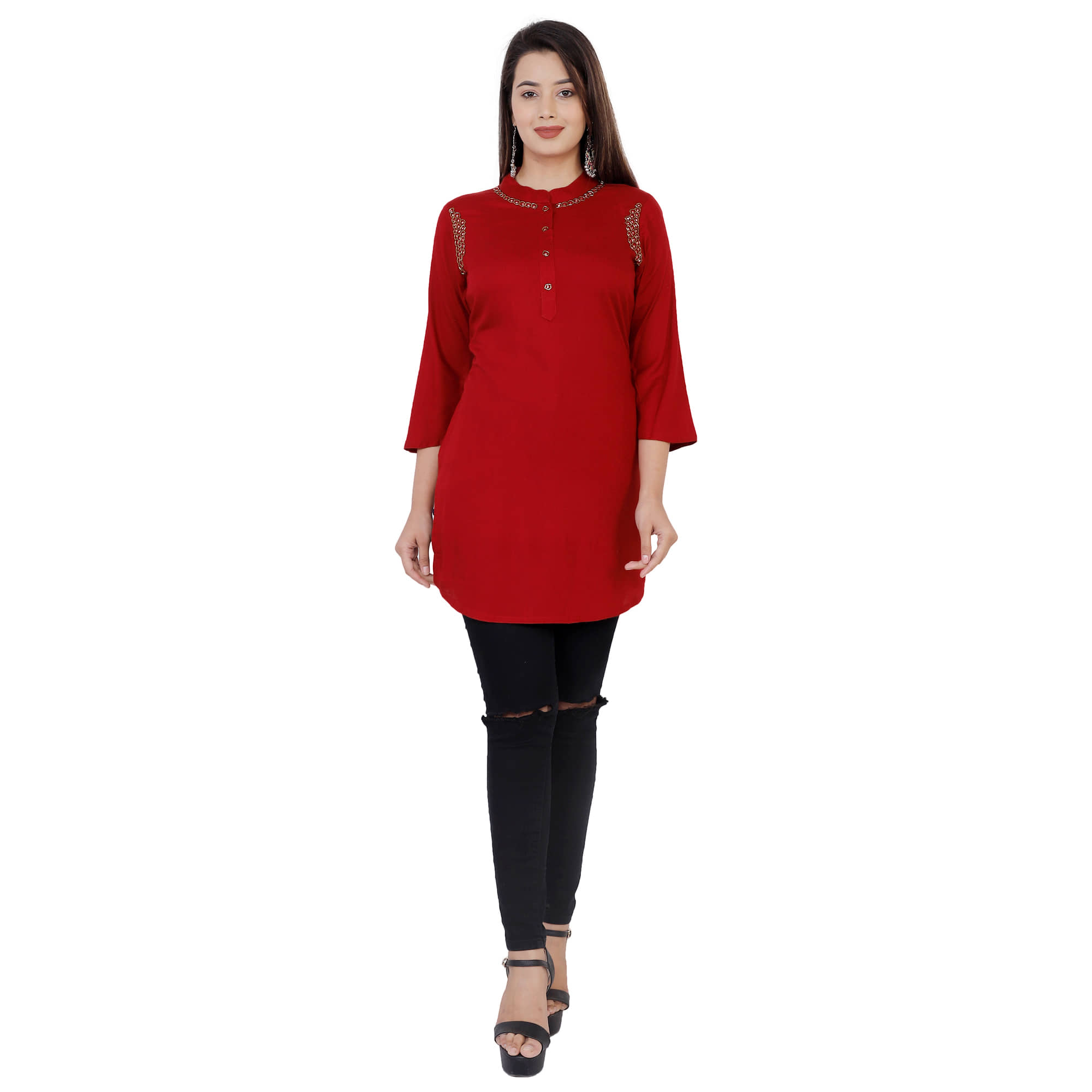 Rayon Short Kurti For Women (Pack of 1) - Kurtis, Tunics | Buy online on ZillyBuy