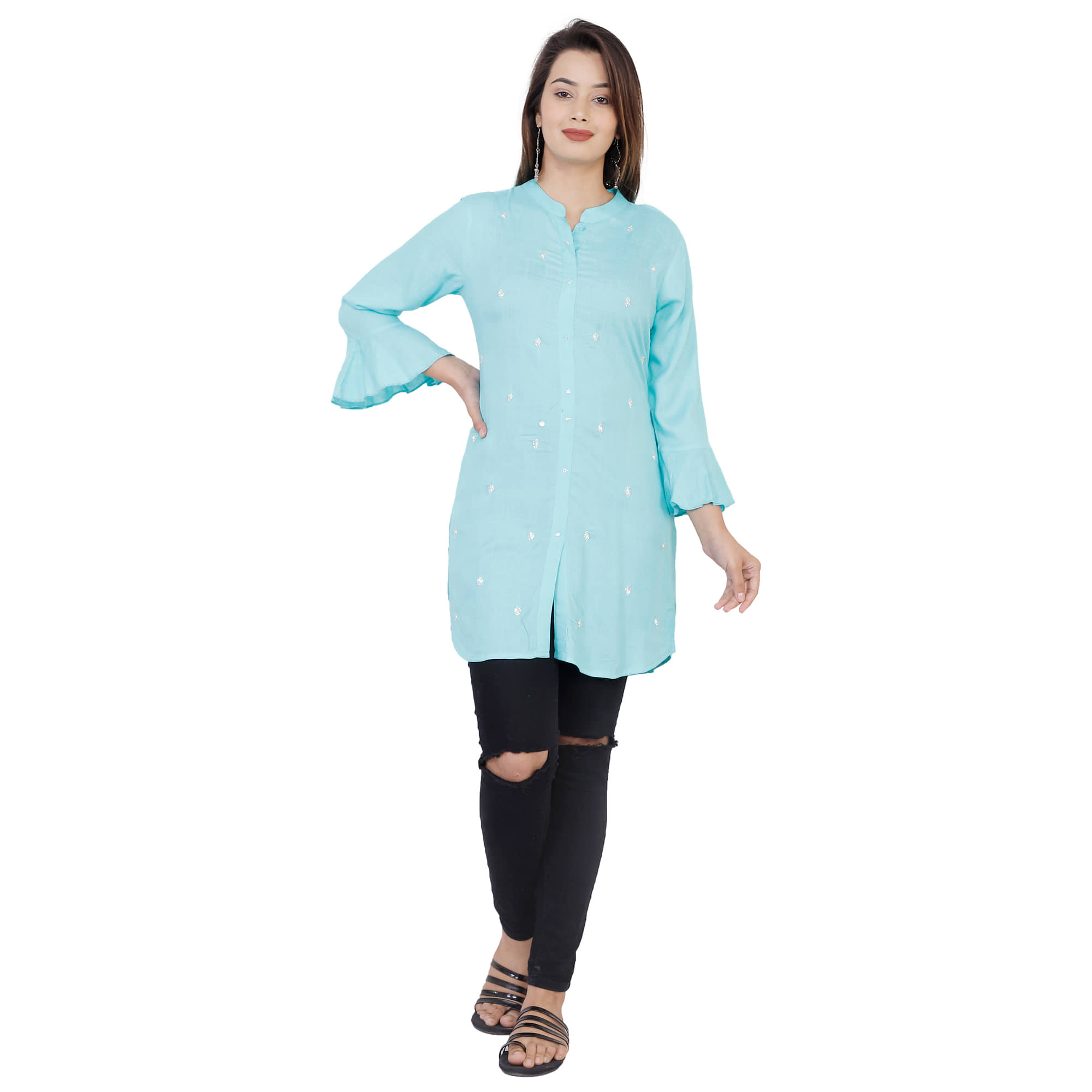 Rayon Short Kurti For Women (Pack of 1) - Kurtis, Tunics | Buy online on ZillyBuy