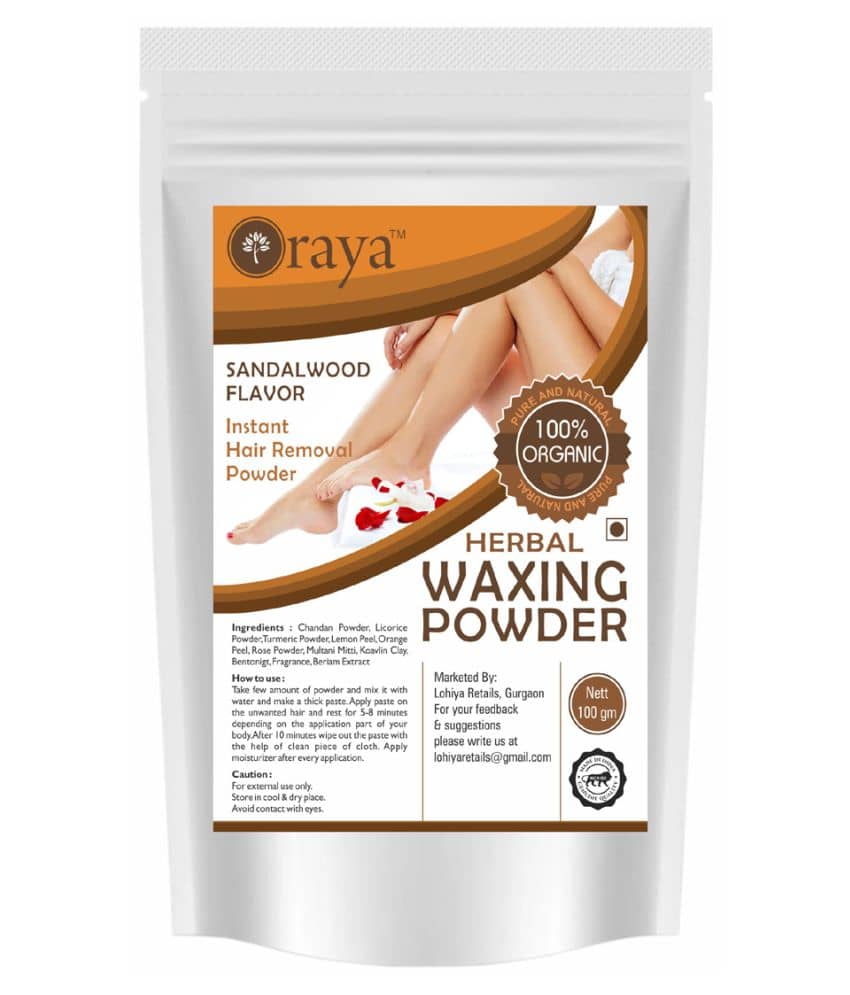 ORAYA Waxing Hair Removal Powder (Helps also in Hair Removal Powder D-Tan, Remove Dead Cells) 100 g