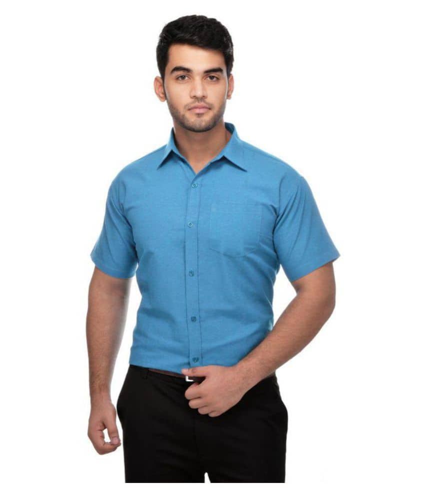 DESHBANDHU DBK - Blue Cotton Regular Fit Men's Casual Shirt (Pack of 1 )