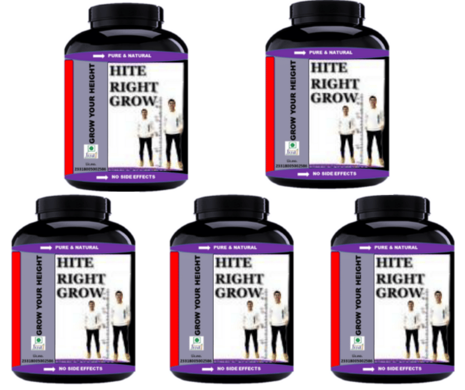     			Hindustan Herbal HITE RIGHT GROW 0.5 kg Powder Pack of 5