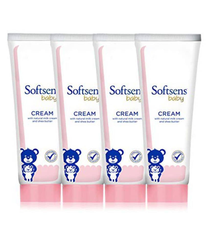 Softsens Baby Moisturizing Cream with Natural Milk Cream & Shea Butter, 100g, Pack of 4