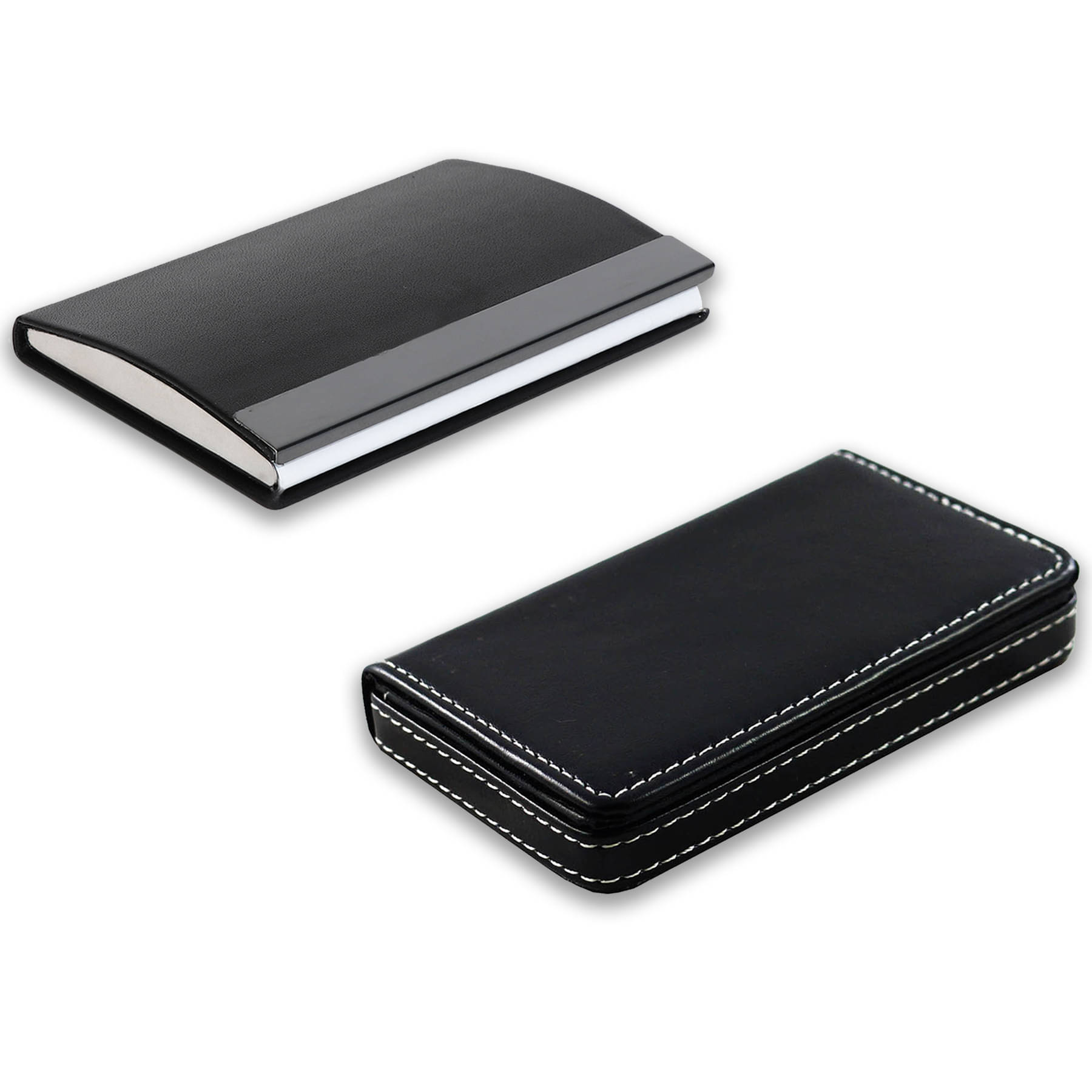     			auteur 15-51  Multicolor Artificial Leather Professional Looking Visiting Card Holders for Men and Women Set of 2 (upto 15 Cards Capacity)