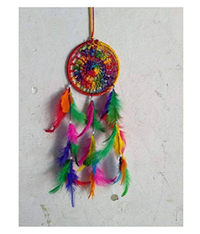     			Feather Multicolour Dream Catcher Hanging