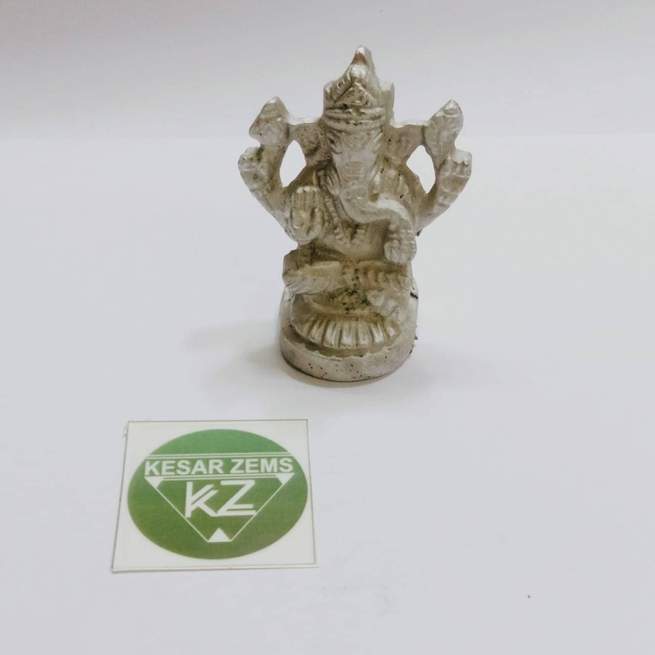 KESAR ZEMS Mercury Lord Ganeshji Idol Parad Statue For Temple & Home Decor ( 3 x 2.5 x 5 Cm, Silver) 104Gm KESAR ZEMS Mercury Lord Ganeshji Idol Parad Statue For Temple & Home Decor ( 3 x 2.5 x 5 Cm, Silver) 104Gm
