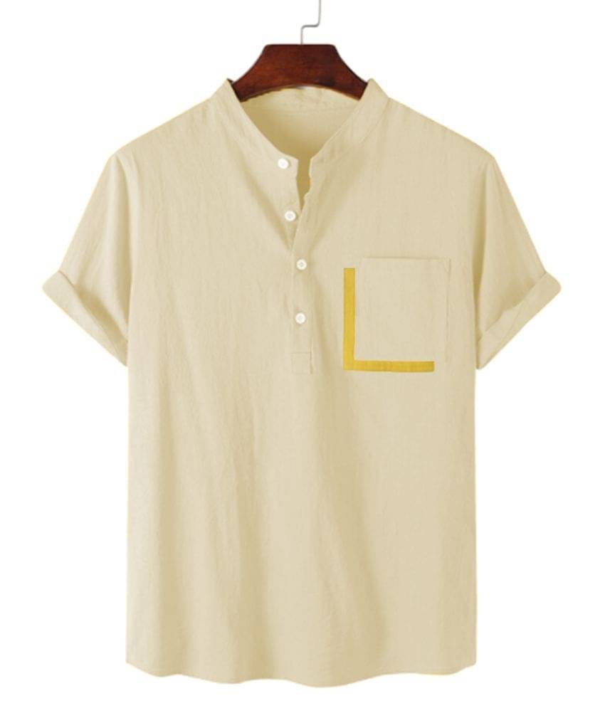 Vida Loca - Beige Linen Slim Fit Men's Casual Shirt (Pack of 1)     			Vida Loca - Beige Linen Slim Fit Men's Casual Shirt (Pack of 1)