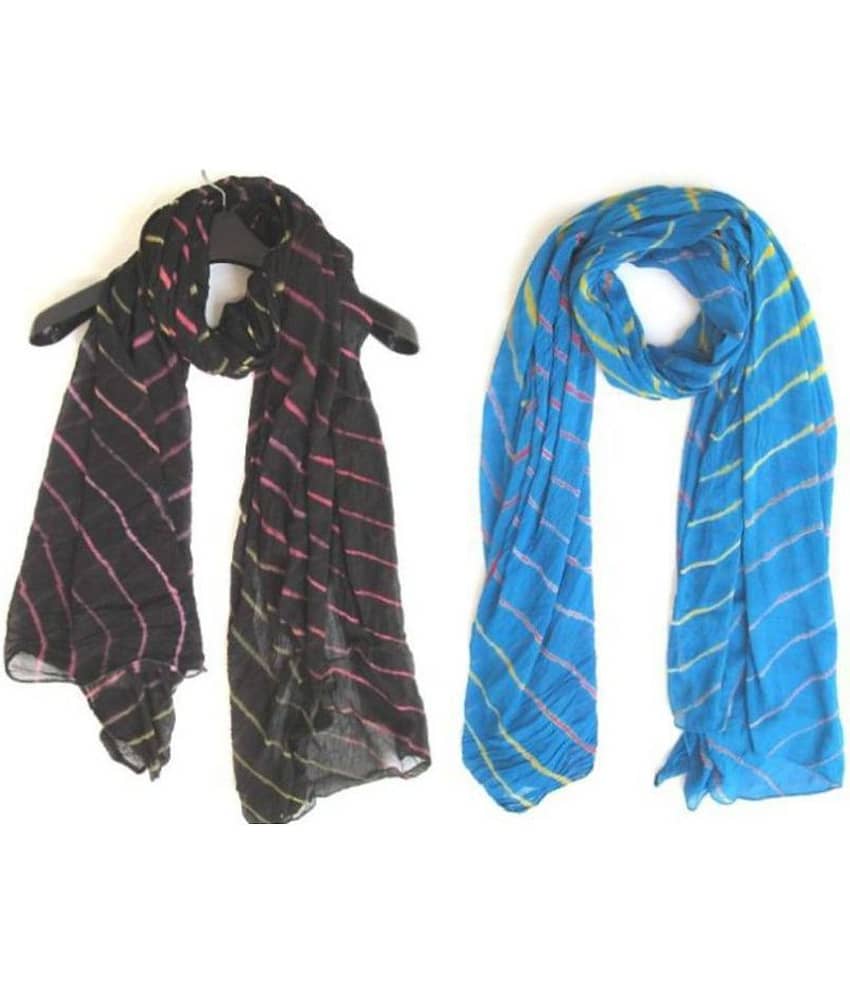 Apratim Multicoloured Chiffon Leheria Dupatta - Dupattas & Shawls | Buy online on ZillyBuy