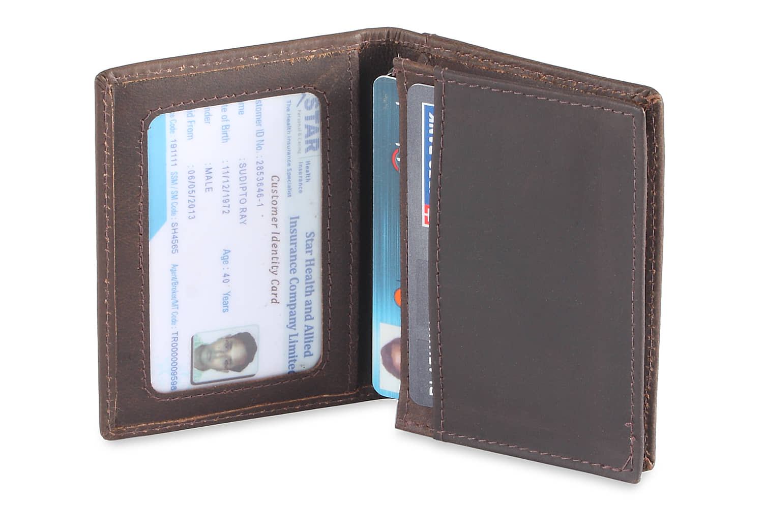 Brown Flap Mini Card Holder - Handbags | Buy online on ZillyBuy