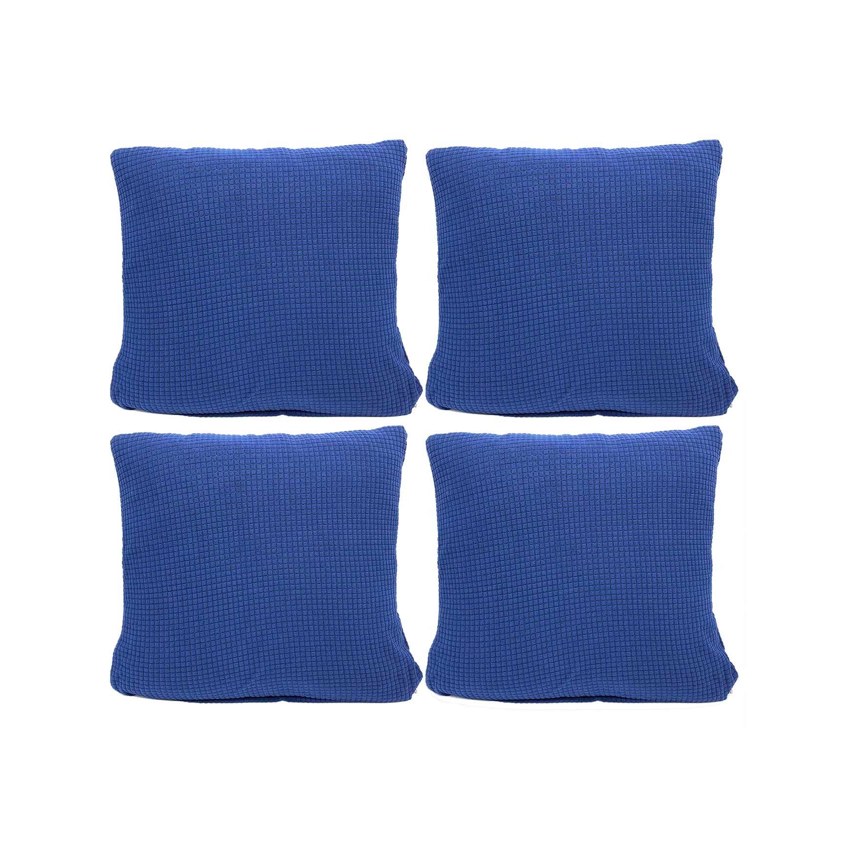     			House Of Quirk Set of 4 Polyester Cushion Covers 40X40 cm (16X16)