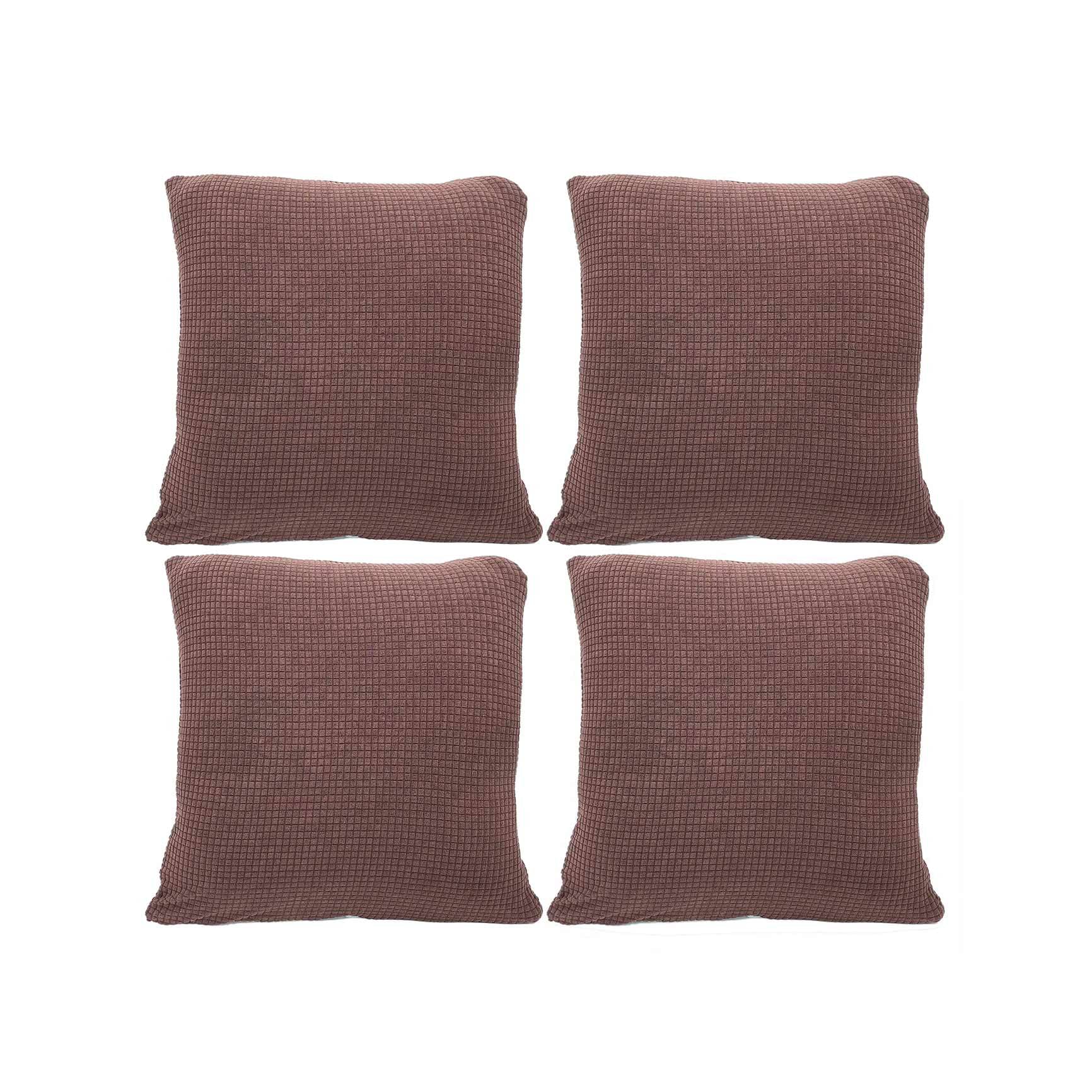     			House Of Quirk Set of 4 Polyester Cushion Covers 40X40 cm (16X16)
