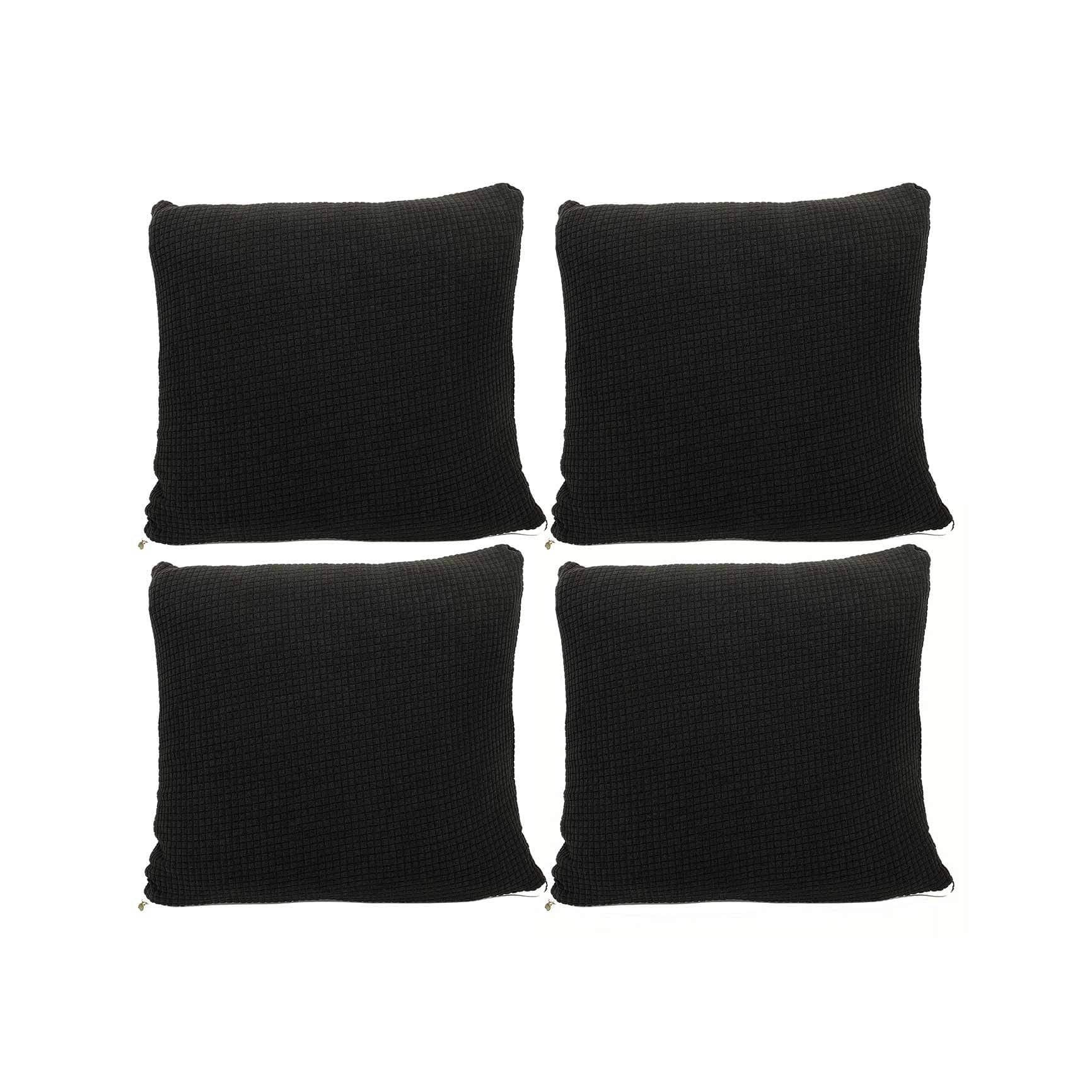     			House Of Quirk Set of 4 Polyester Cushion Covers 40X40 cm (16X16)