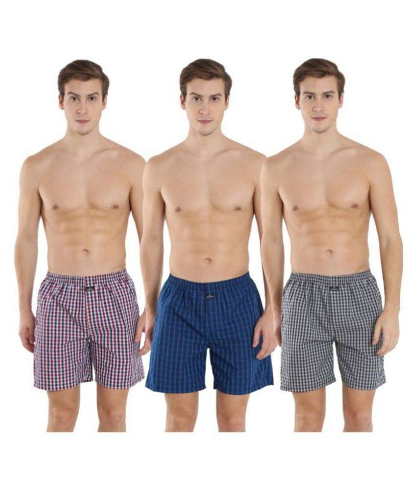     			Jockey Multi Boxer - Pack of 3