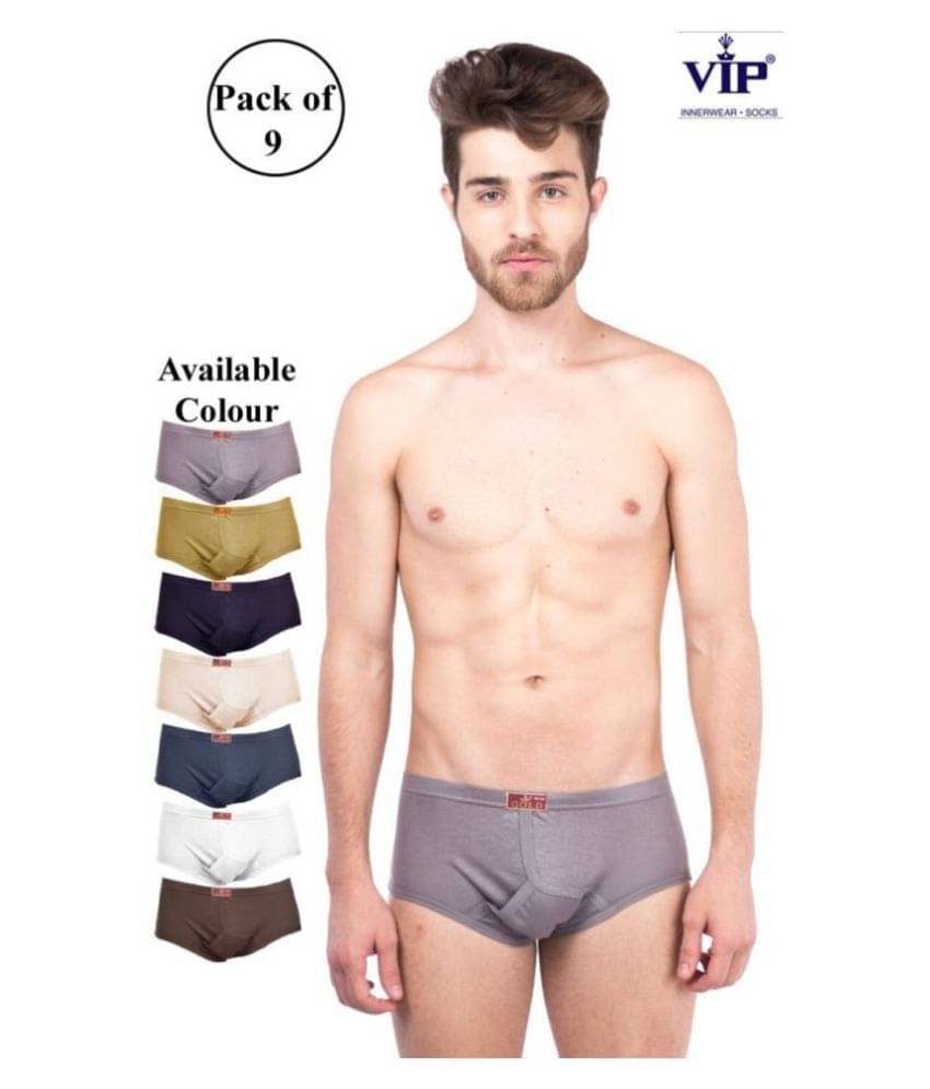     			VIP Multi Brief Pack of 9